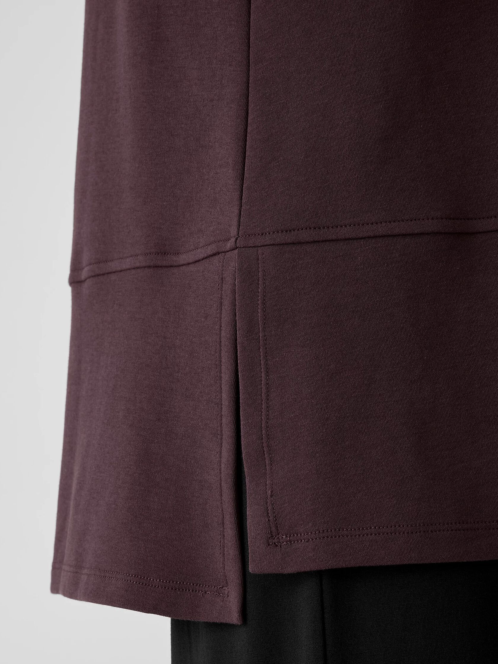 Organic Cotton Interlock Boatneck Top
