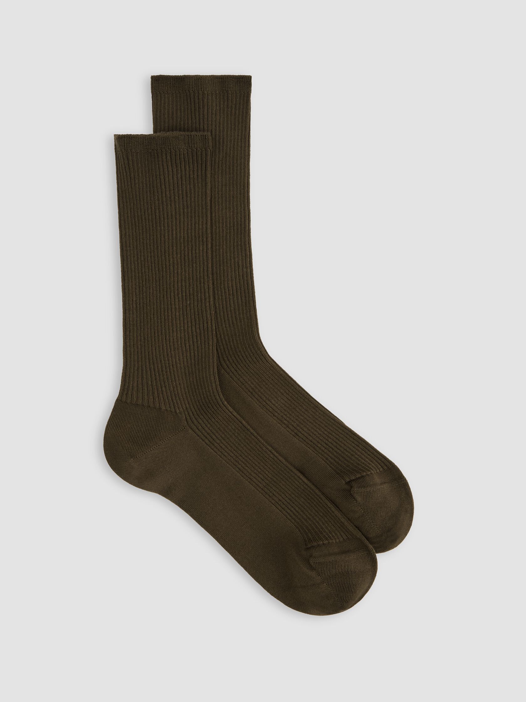 Ribbed Knit Trouser Sock