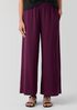 Silk Georgette Crepe Wide-Leg Pant