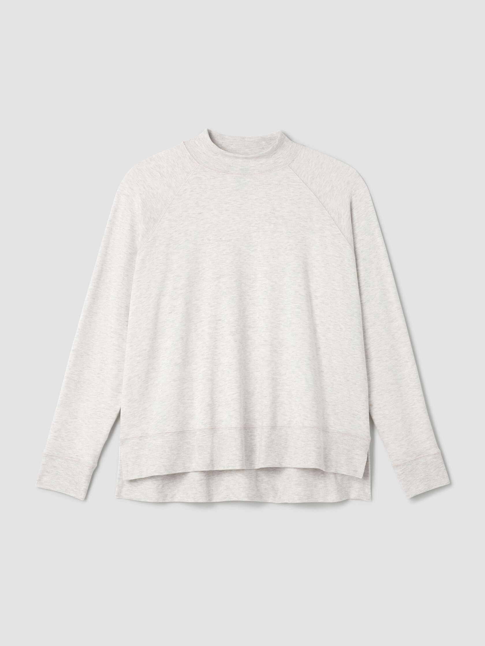 Cozy Brushed Terry Hug Mock Neck Top