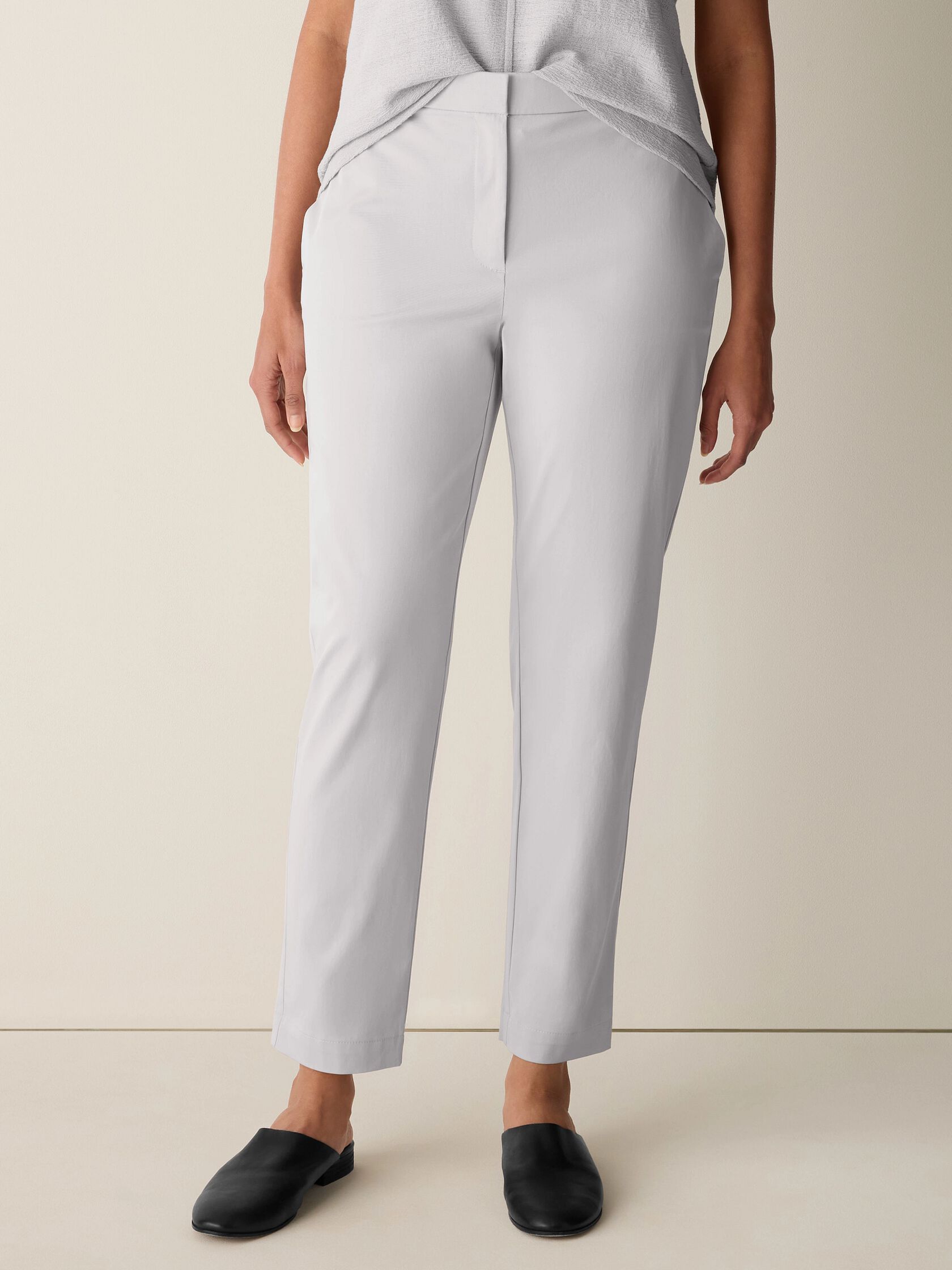 Stretch Cotton Twill Slim Pant