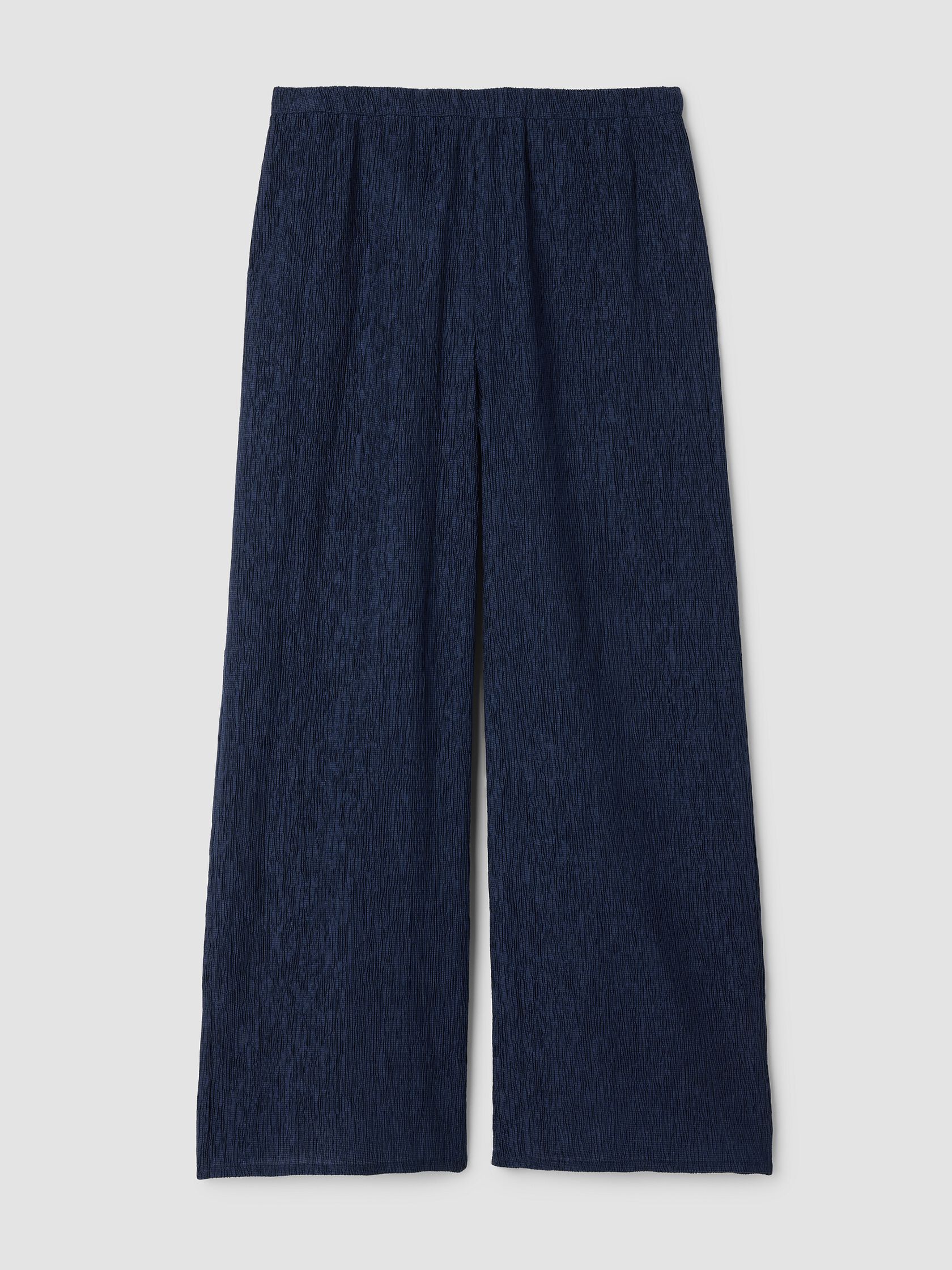 Woven Pliss&eacute; Wide-Leg Pant