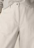 Garment-Dyed Utility Cotton Wide-Leg Pant