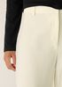 Stretch Wool Crepe Wide-Leg Trouser