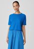 Organic Linen Cotton Jewel Neck Top
