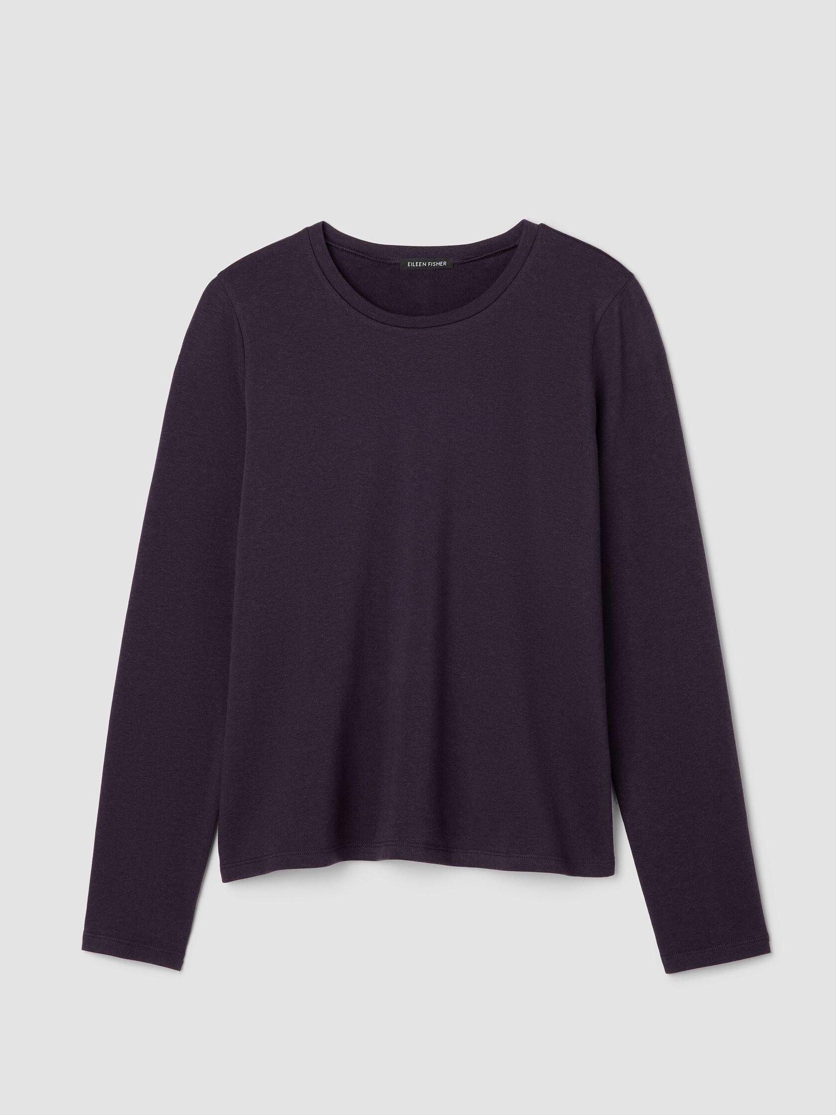 Cozy Brushed Terry Hug Crew Neck Top
