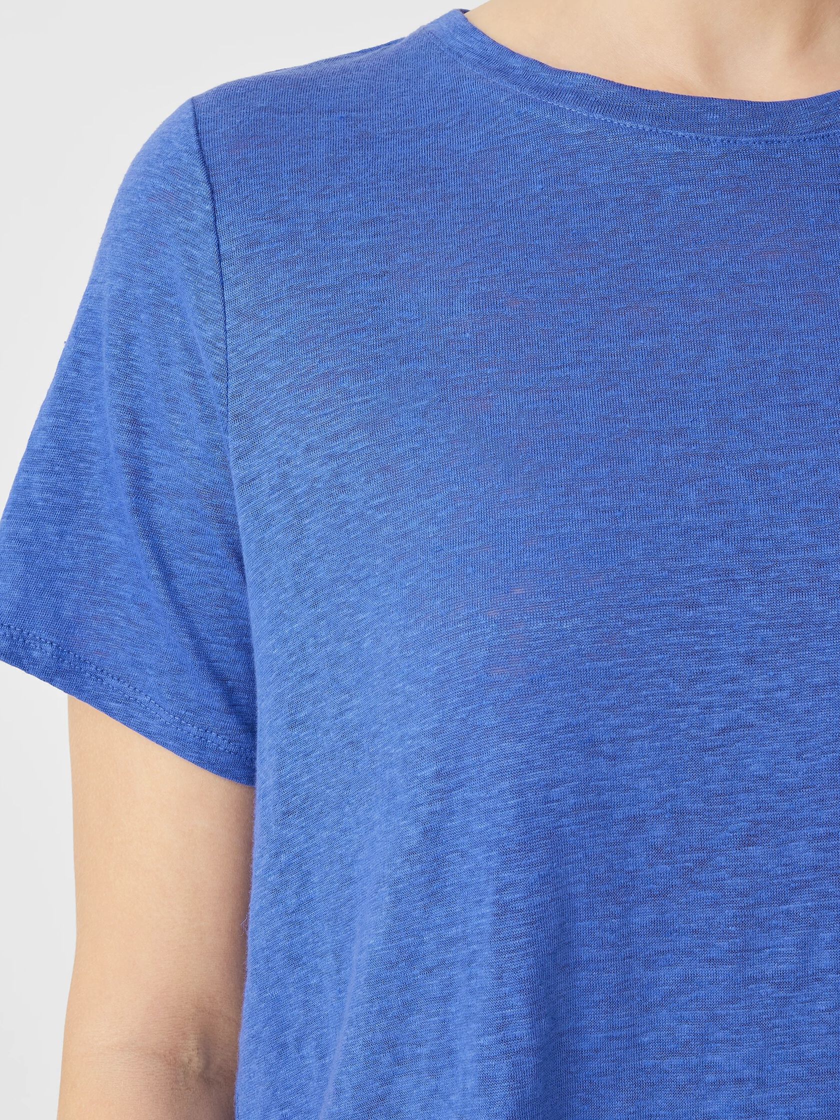 Organic Linen Jersey Crew Neck Tee