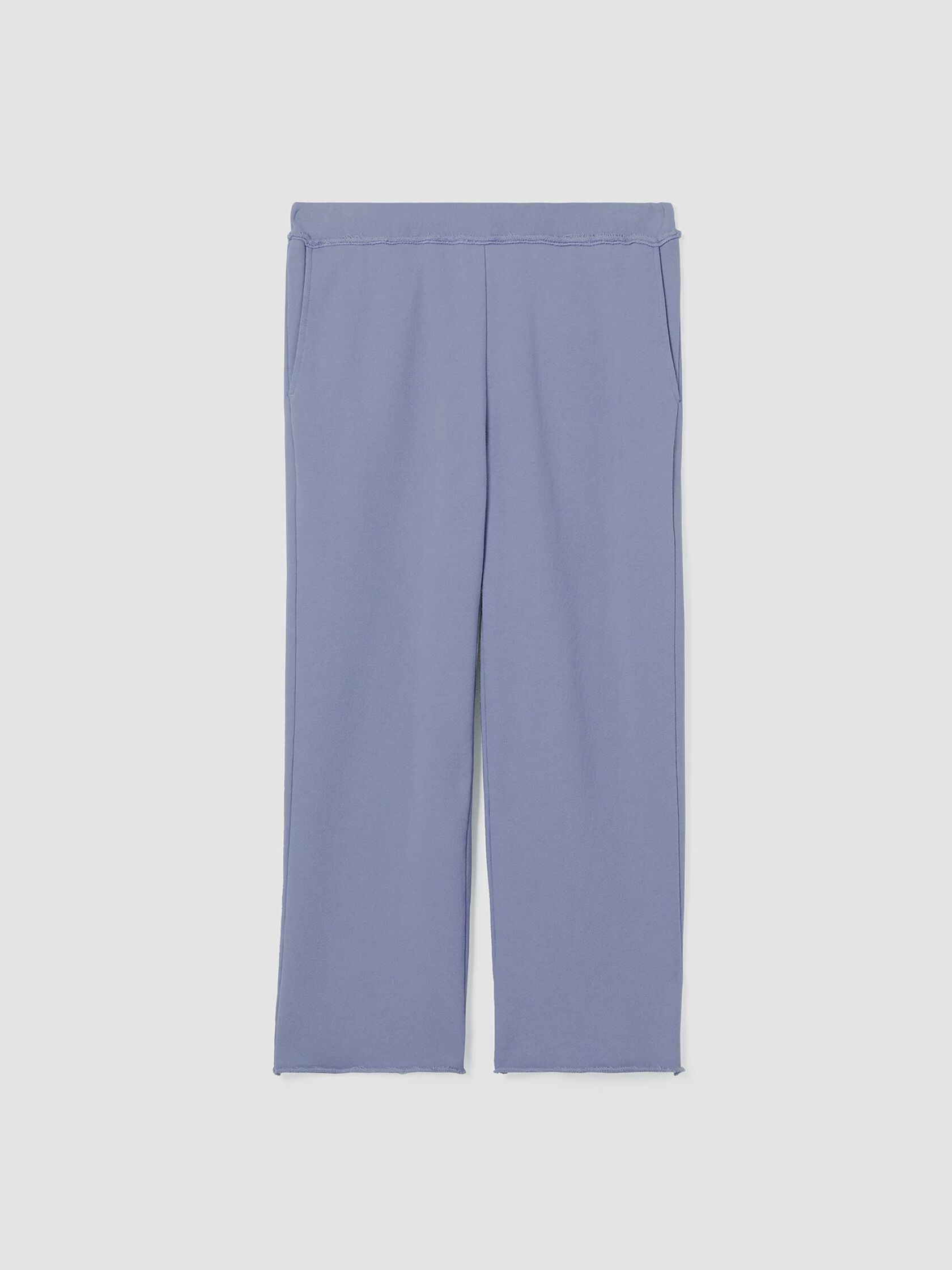 Organic Cotton French Terry Straight Pant