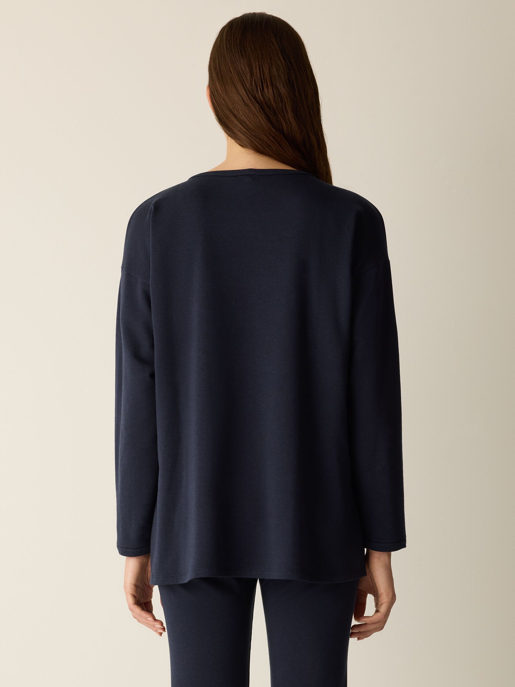 Cozy Brushed Terry Hug Long Box-Top