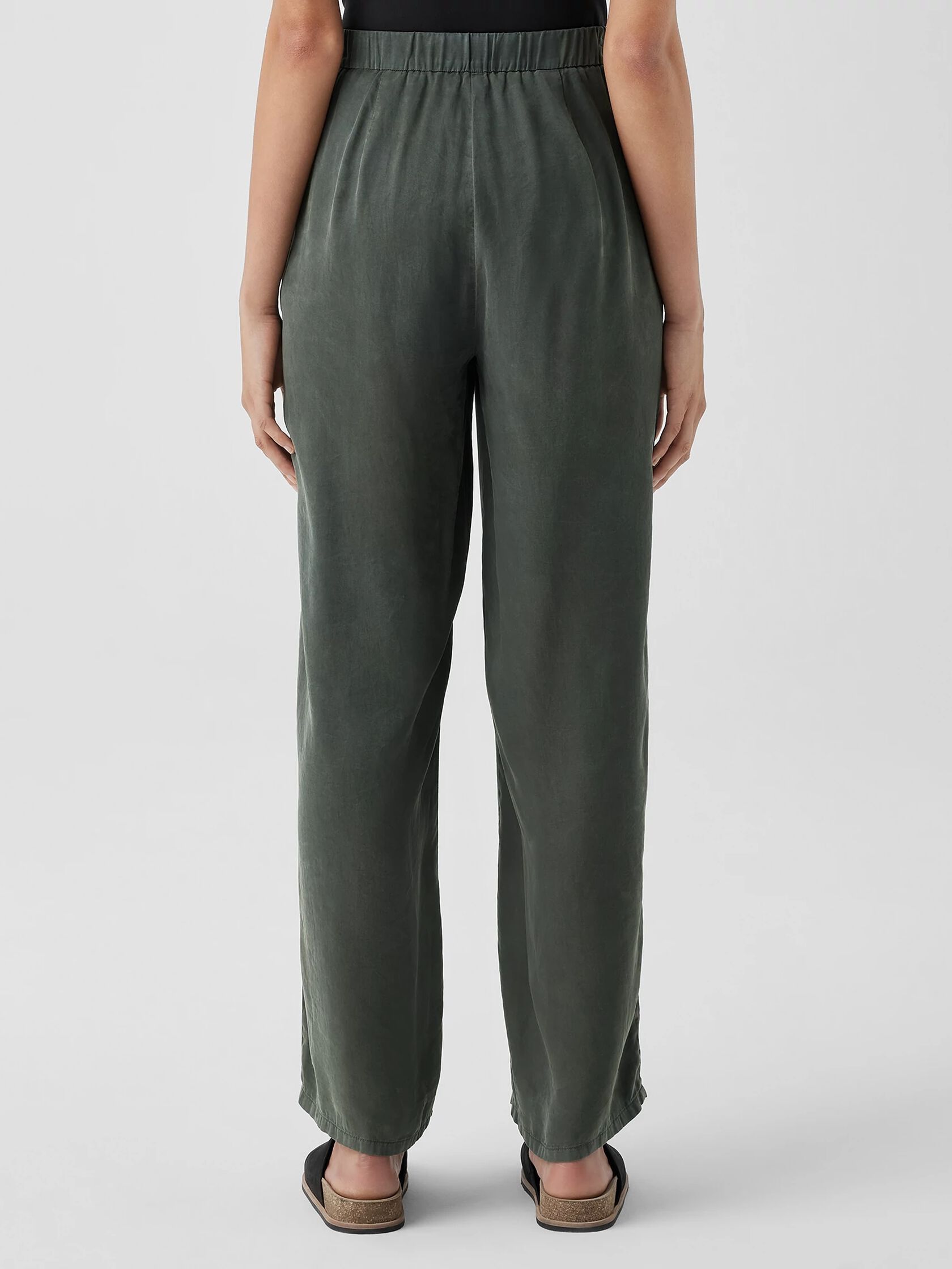 Sandwashed Twill Wide Trouser Pant