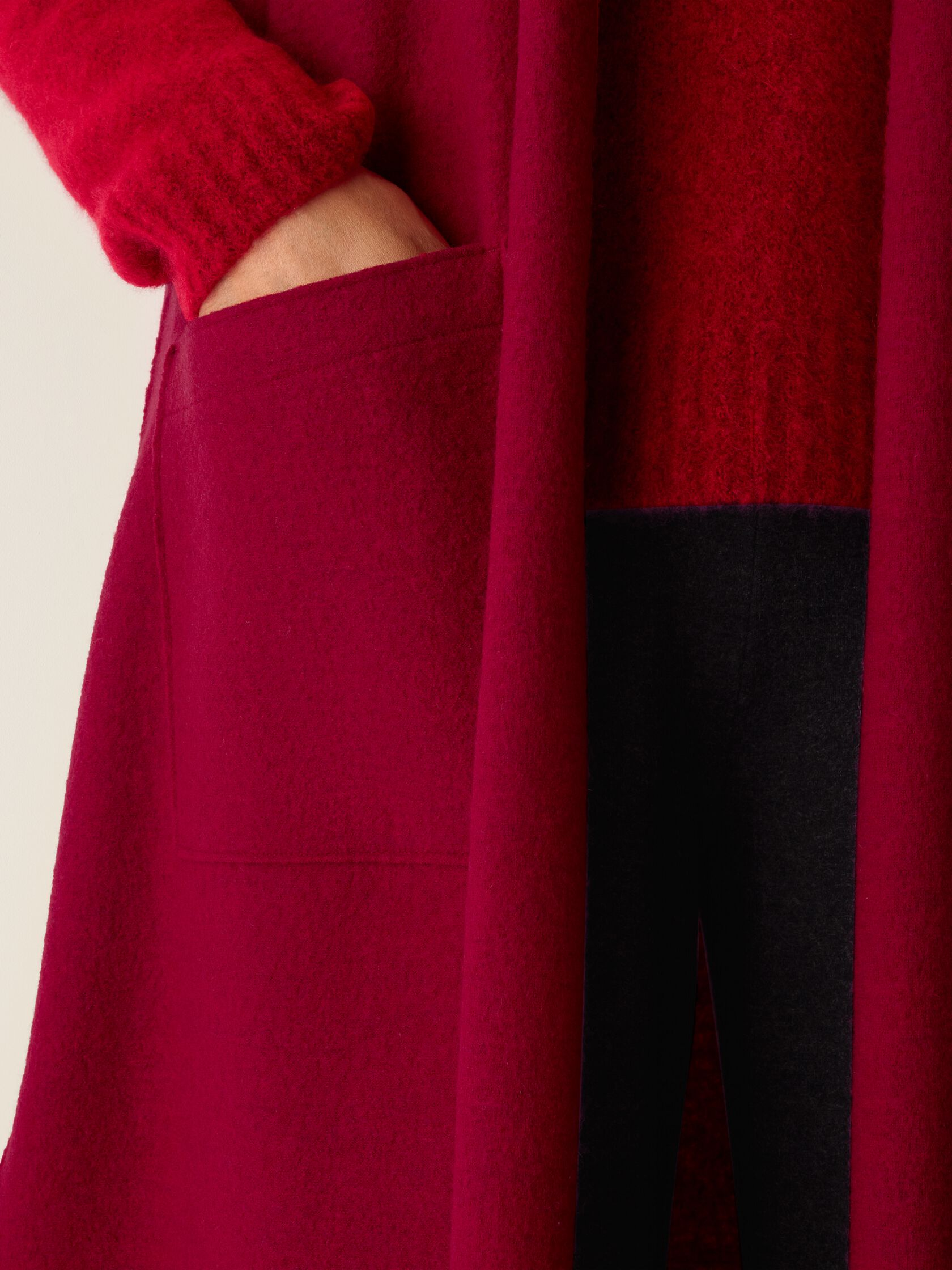 Lightweight Boiled Wool Shawl Collar Vest in Regenerative Wool