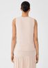 Stretch Jersey Knit V-Neck Tank
