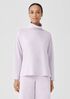 Cozy Brushed Terry Hug Funnel Neck Box-Top