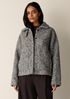 Marled Wool Tweed Classic Collar Jacket