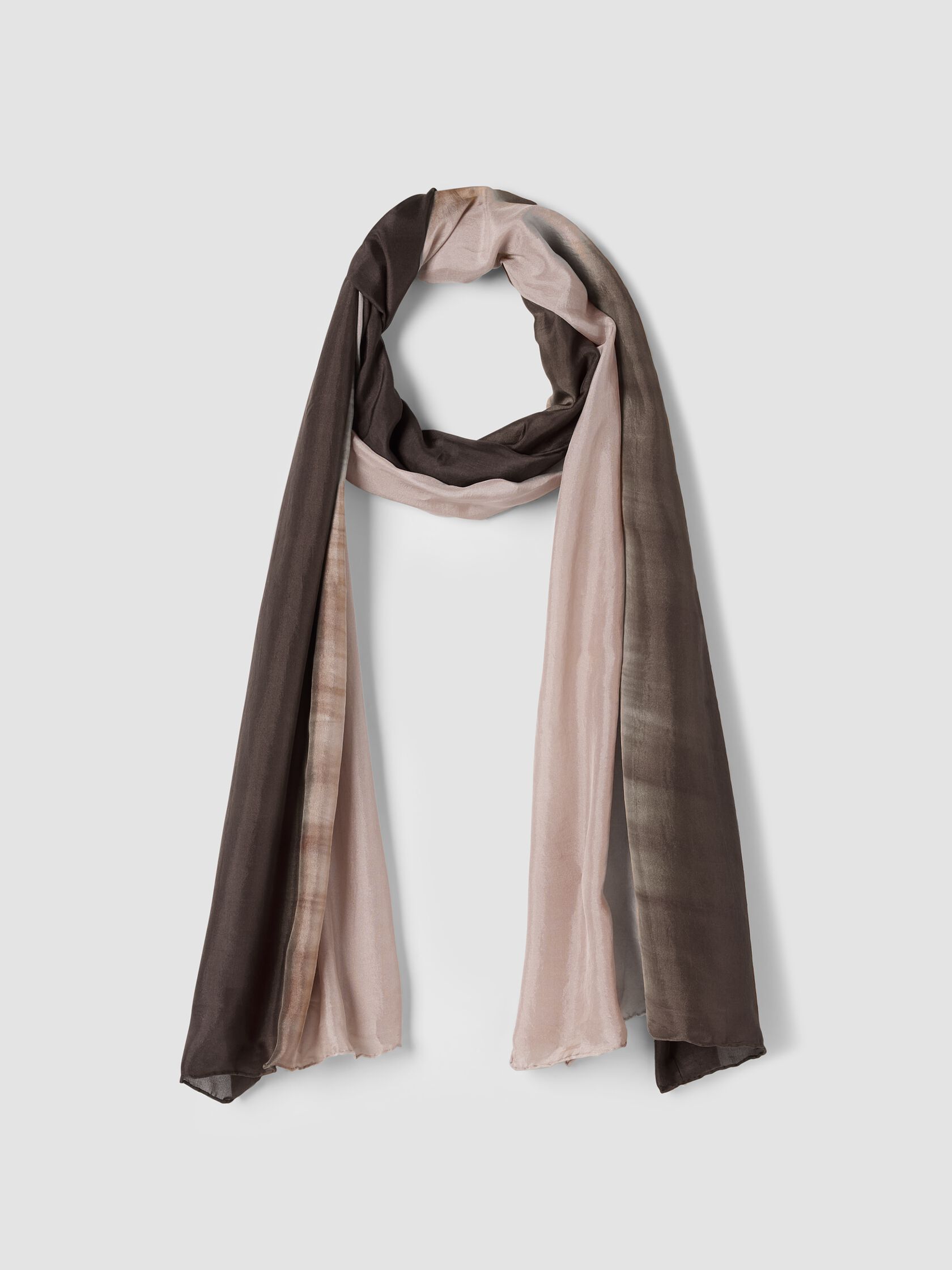 Hand-Dyed Abstract Silk Scarf