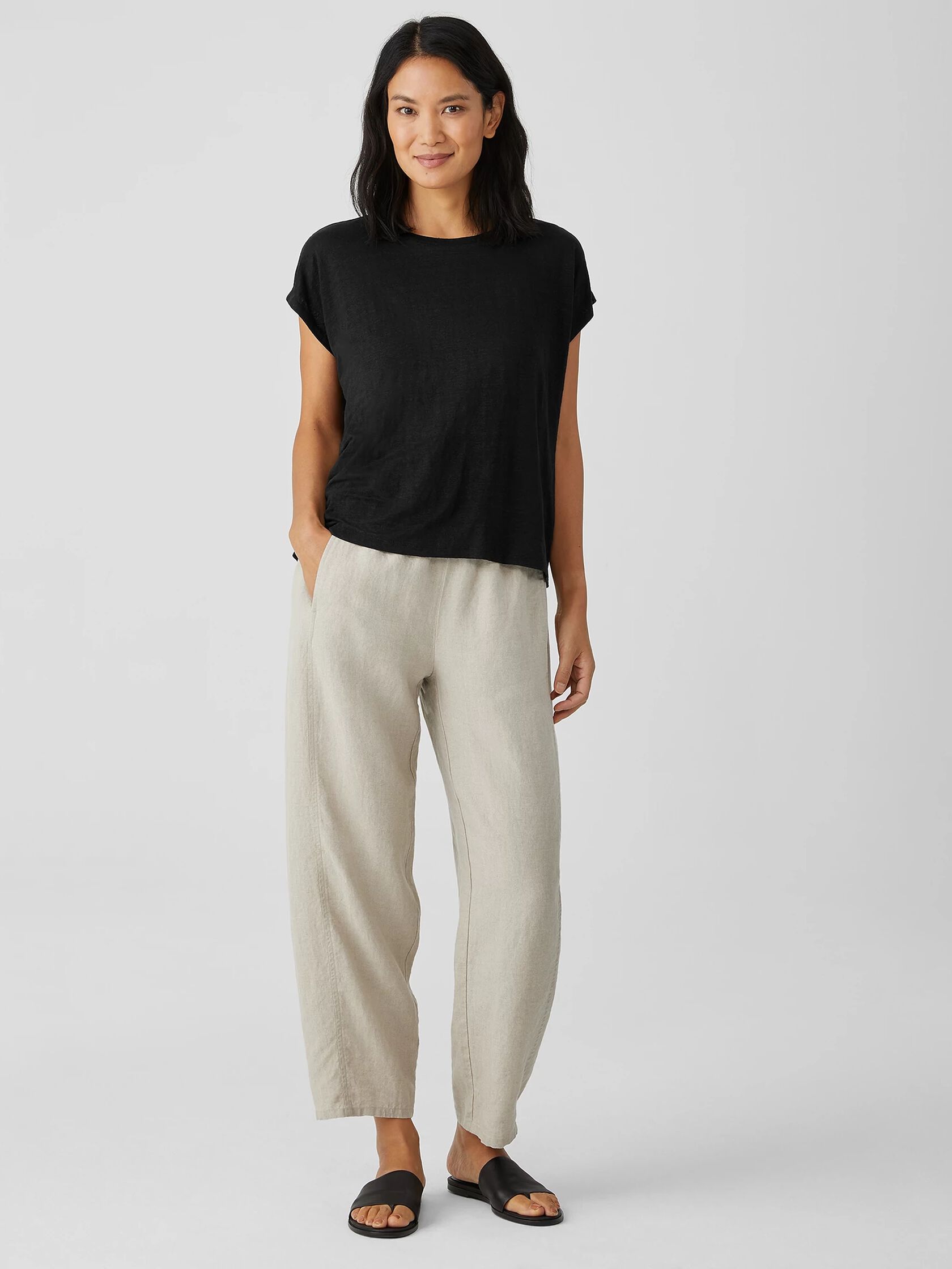 Organic Linen Jersey Square Top