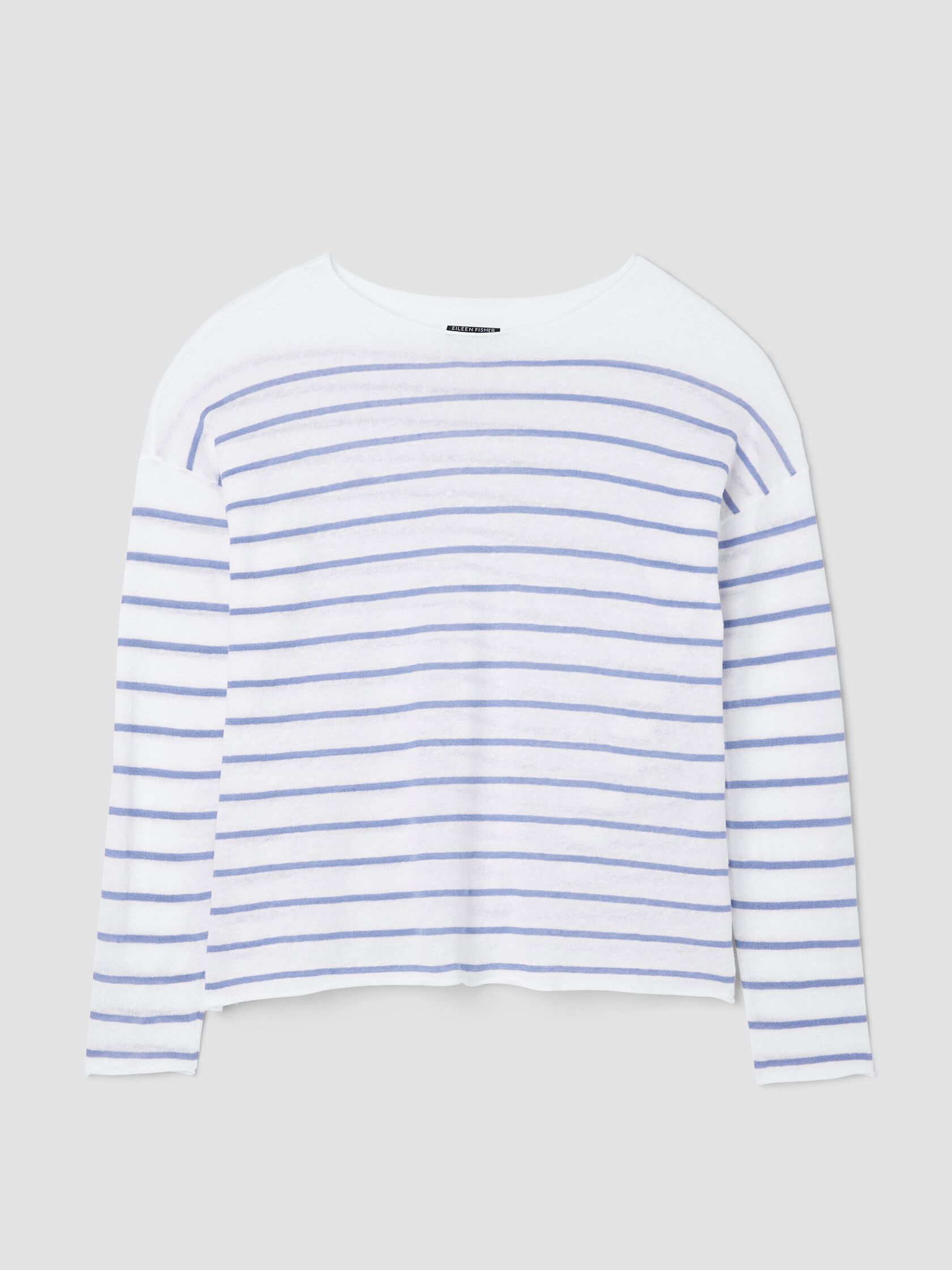 Organic Linen Cotton Jewel Neck Top