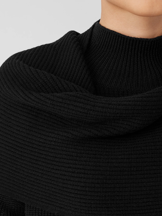 Merino Thermal Rib Scarf in Regenerative Wool