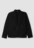 Felted Wool Jersey High Collar Jacket