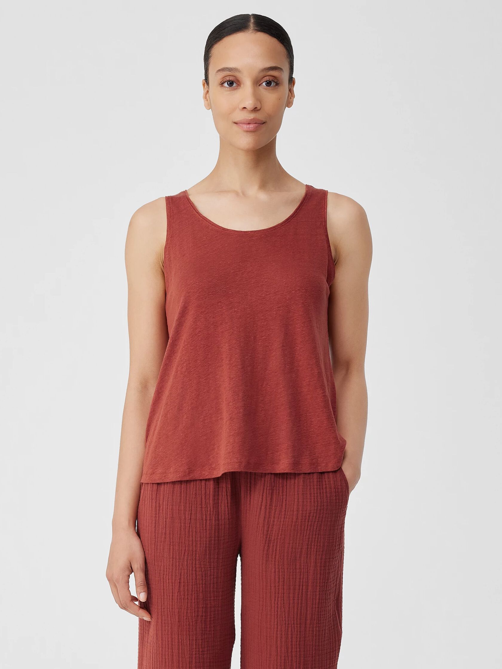 Organic Linen Jersey Tank