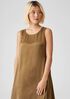 Sandwashed Cupro Shaped Dress