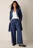 Lightweight Organic Cotton Denim Wide-Leg Pant