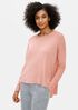 Stretch Crepe Crew Neck Box-Top