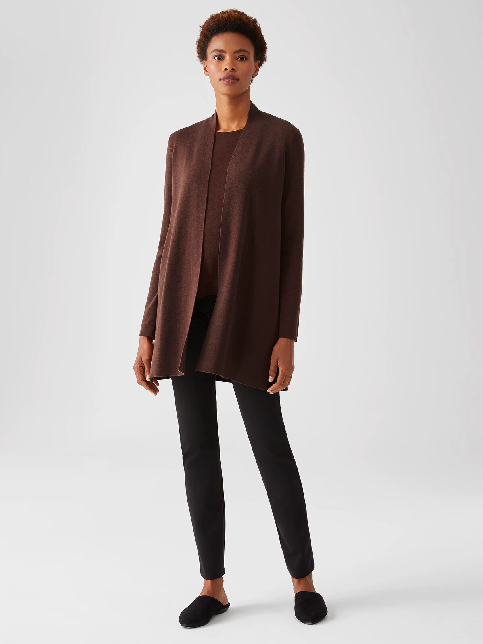 Ultrafine Merino Long Cardigan in Responsible Wool