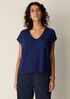 Organic Linen Cotton V-Neck Top
