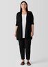 Organic Linen Cotton Airy Tuck Long Cardigan
