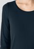 Stretch Silk Jersey Scoop Neck Top