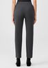Organic Cotton Melange Crepe High-Waisted Pant