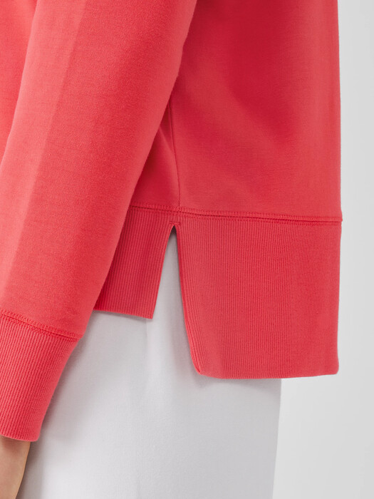 Traceable Cotton Jersey Crew Neck Top