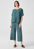 Washed Organic Linen Delave Wide-Leg Pant