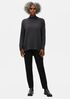 Merino Mock Neck Top in Regenerative Wool