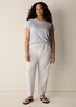 Organic Cotton Pucker Check Tapered Pant