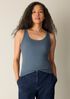 Organic Cotton Stretch Rib Scoop Neck Tank