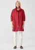Light Cotton Nylon Stand Collar Long Coat
