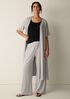 Ribbed Knit Wide-Leg Pant