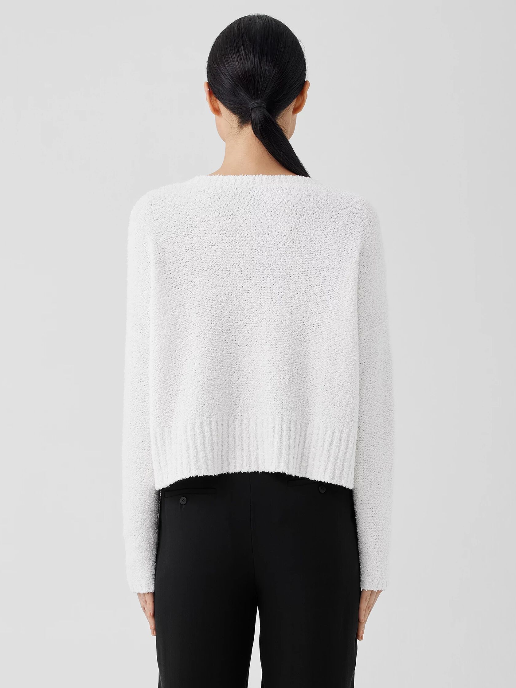 Cotton Fluff Crew Neck Top