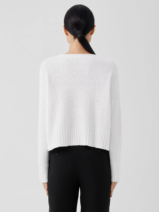Cotton Fluff Crew Neck Top