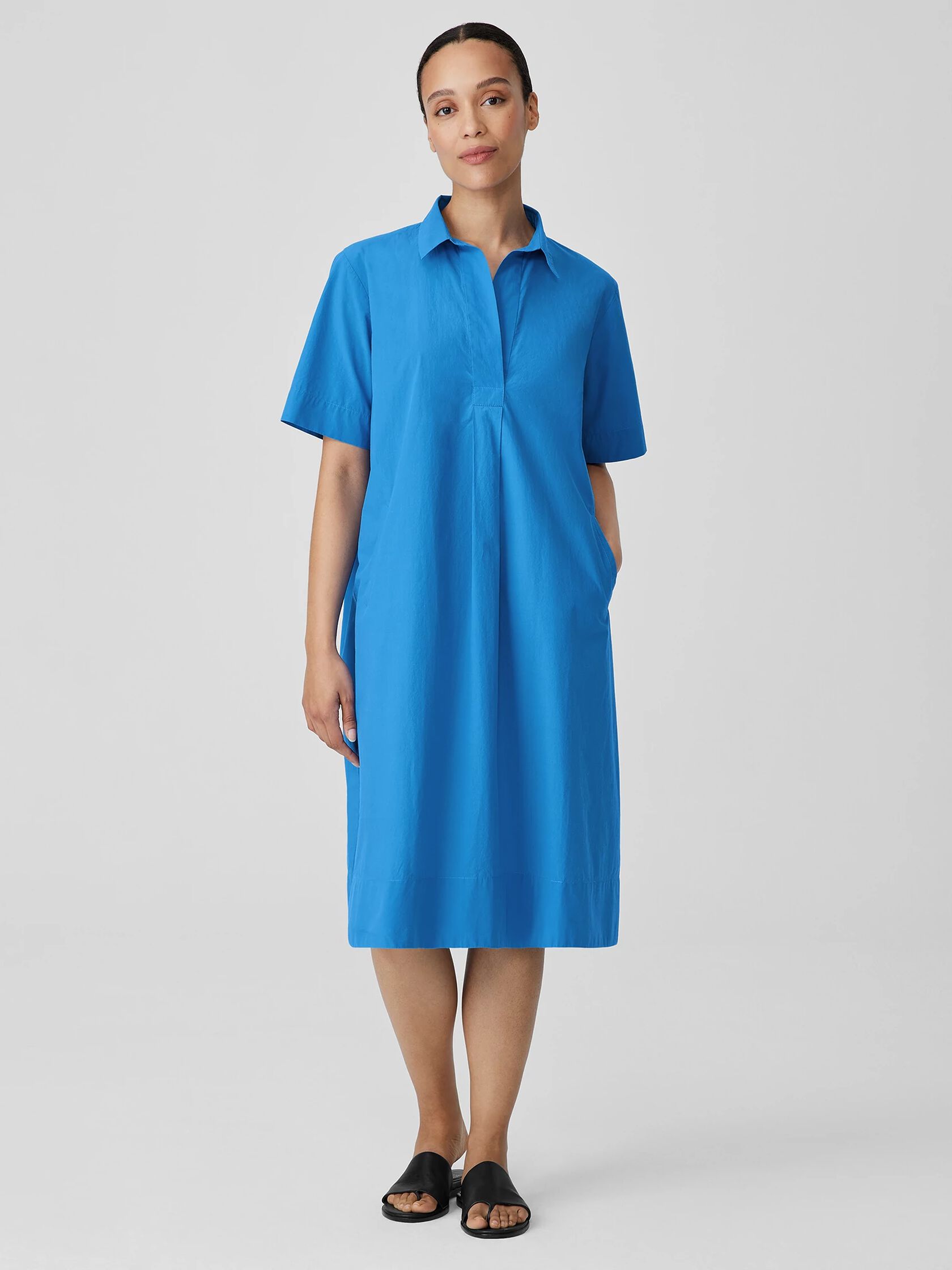 Washed Organic Cotton Poplin Dress