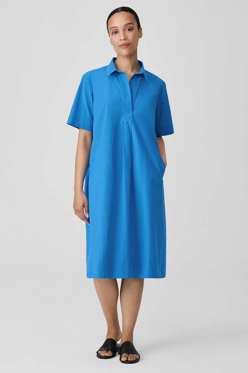 Washed Organic Cotton Poplin Dress Washed Organic Cotton Poplin Dress