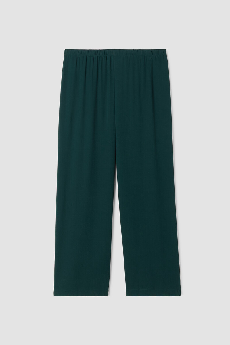 Silk Georgette Crepe Straight Pant Silk Georgette Crepe Straight Pant
