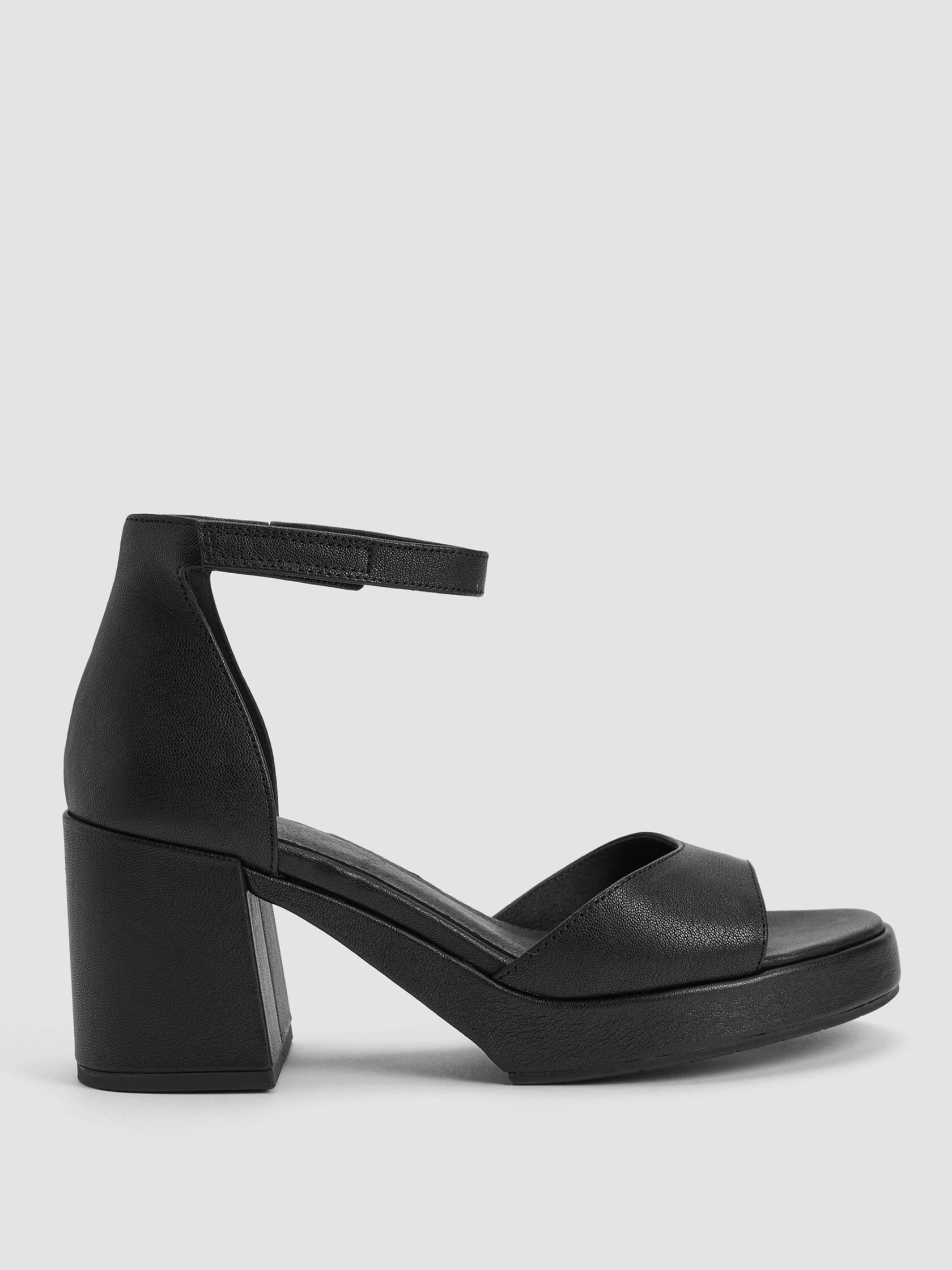 Nava Tumbled Leather Platform Sandal