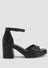 Nava Tumbled Leather Platform Sandal