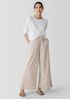 Washed Organic Cotton Poplin Wide-Leg Pant