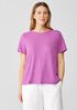 Organic Linen Jersey Crew Neck Tee