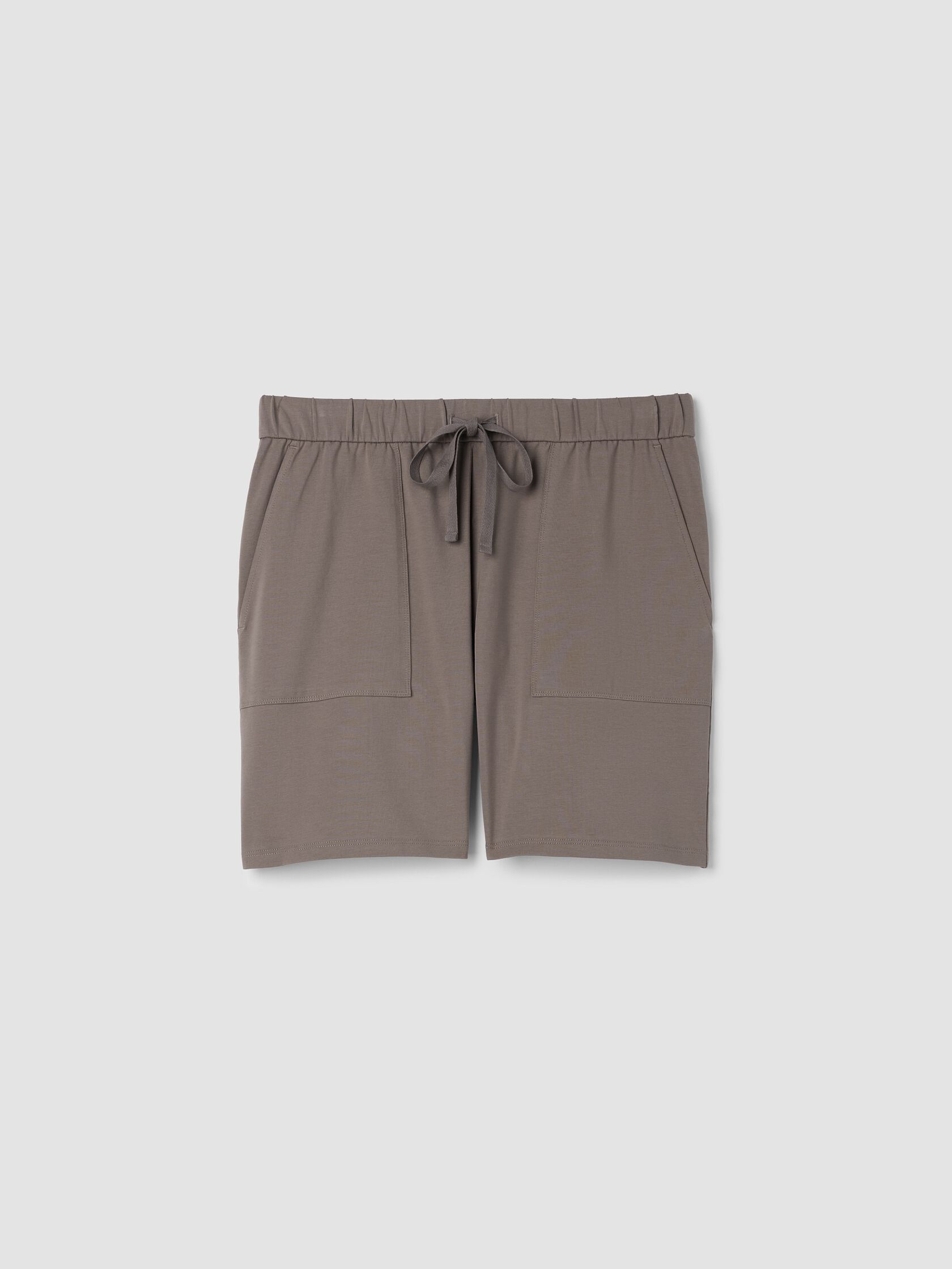 Pima Cotton Stretch Jersey Walking Shorts