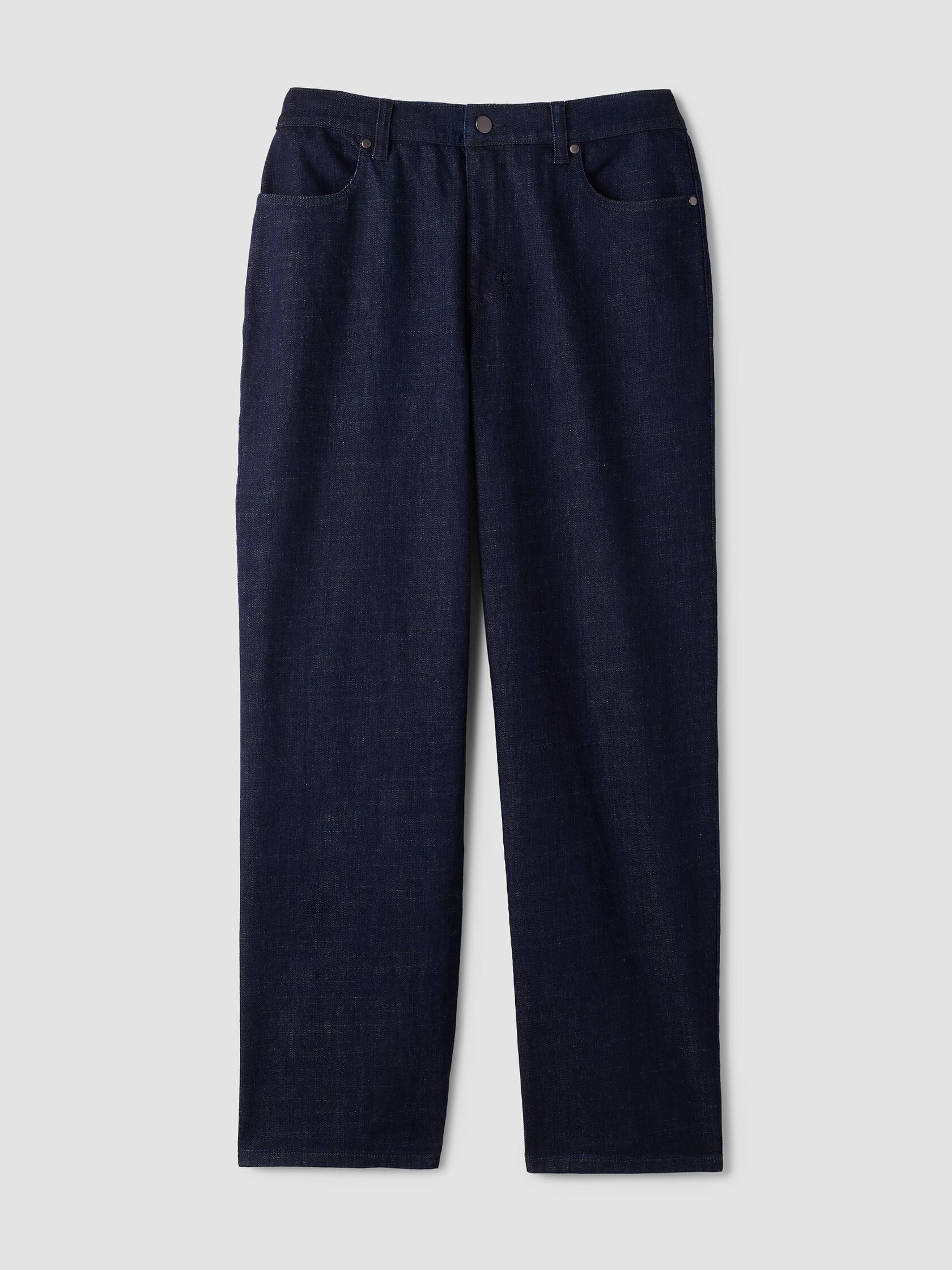 Cotton Stretch Denim Straight Jean